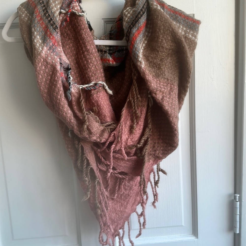 Large Multi Colored Scarf - Picture 2 of 4